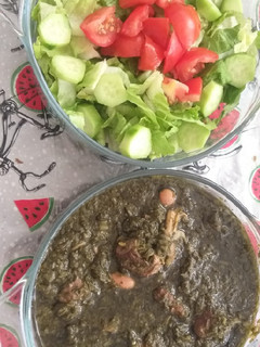 عکسی از دستور قرمه سبزی