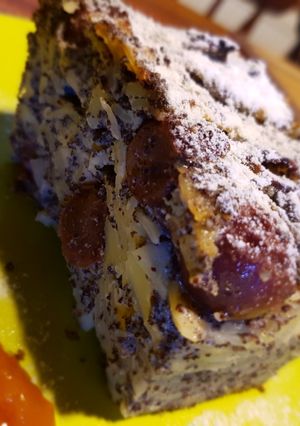 Meggyes-mákos rakott tészta recept fotója