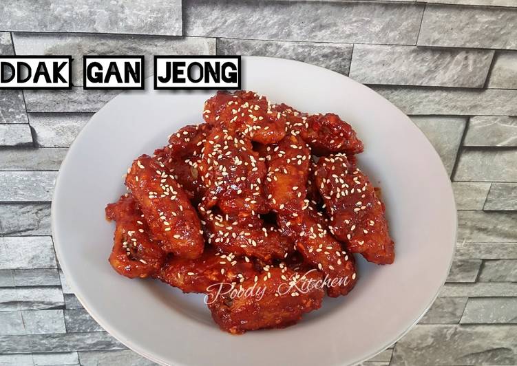 Ddak Gan Jeong (Ayam Bumbu Pedas Korea)