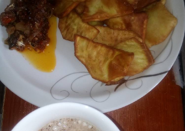 Easiest Way to Prepare Homemade Sweet potato with sauce
