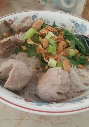 Foto resep Bihun baso dengan daging sapi