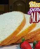 Bizcocho genovés con almendra súper alto