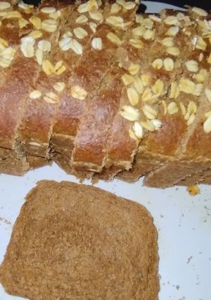 Una foto de Pan integral tejado