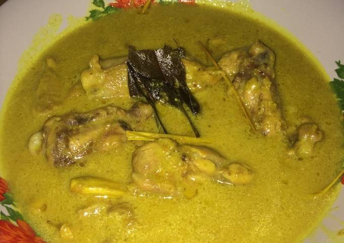 Opor ayam sederhana perdana