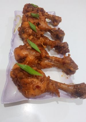 A picture of Roasted chicken drumsticks 🍗🍗🍗🍗.