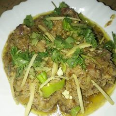 A picture of Mutton white karahi.