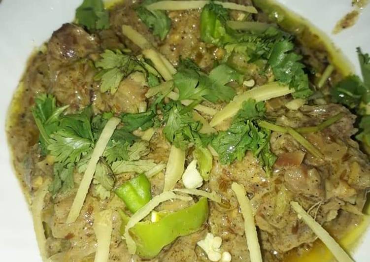 Recipe of Favorite Mutton white karahi