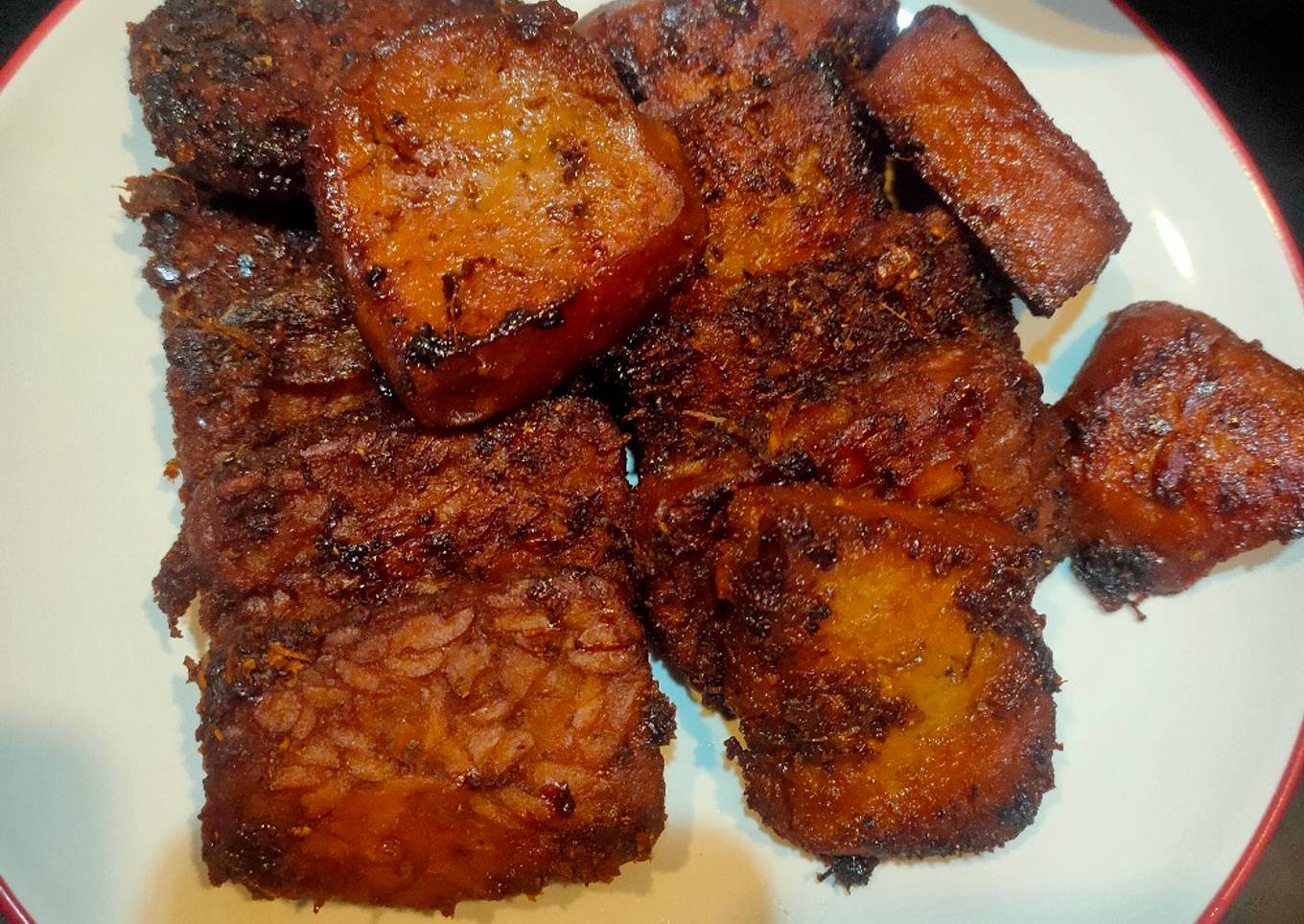 Tempe Bacem Tahu Bacem