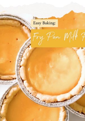 Foto resep Easy Baking: Fry Pan Milk Pie (Pie Susu Teflon)