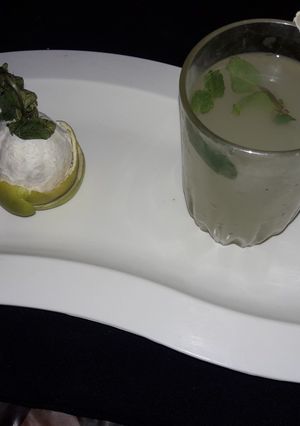 A picture of Mosambi juice.