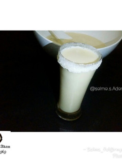 A picture of Coconut milk juice by salma.s.Adam(ful@rny_classy_bites).