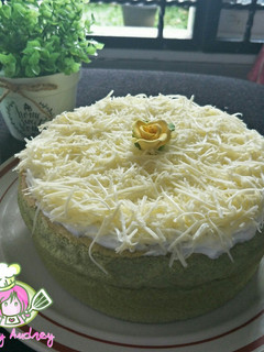 Foto resep Ogura Cake Greentea