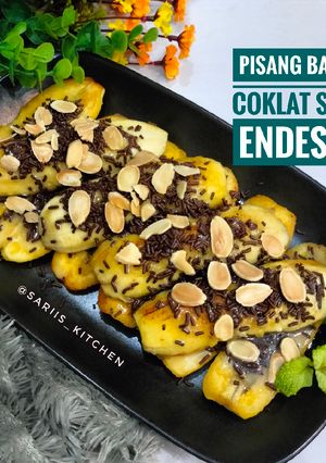 Foto resep Pisang Bakar Coklat Susu Endesss