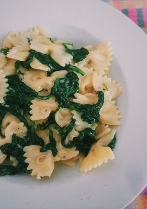 Krémes fokhagymás - spenótos tészta🥬🍝 recept fotója