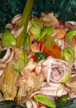 Foto resep Udang cumi pete cabe ijo