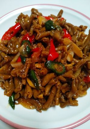 Foto resep Tumis usus pedas manis