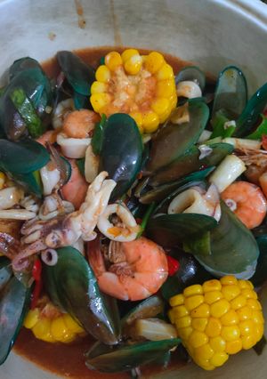 Foto resep Seafood campur asam pedas