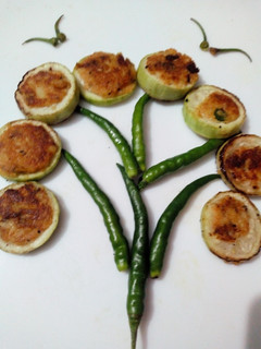 स्टफ्ड फ्राई लौकी (stuffed fry lauki recipe in Hindi) रेसिपी मुख्य फोटो