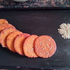 A picture of Ariselu -A traditional sweet from Andhra Pradesh.