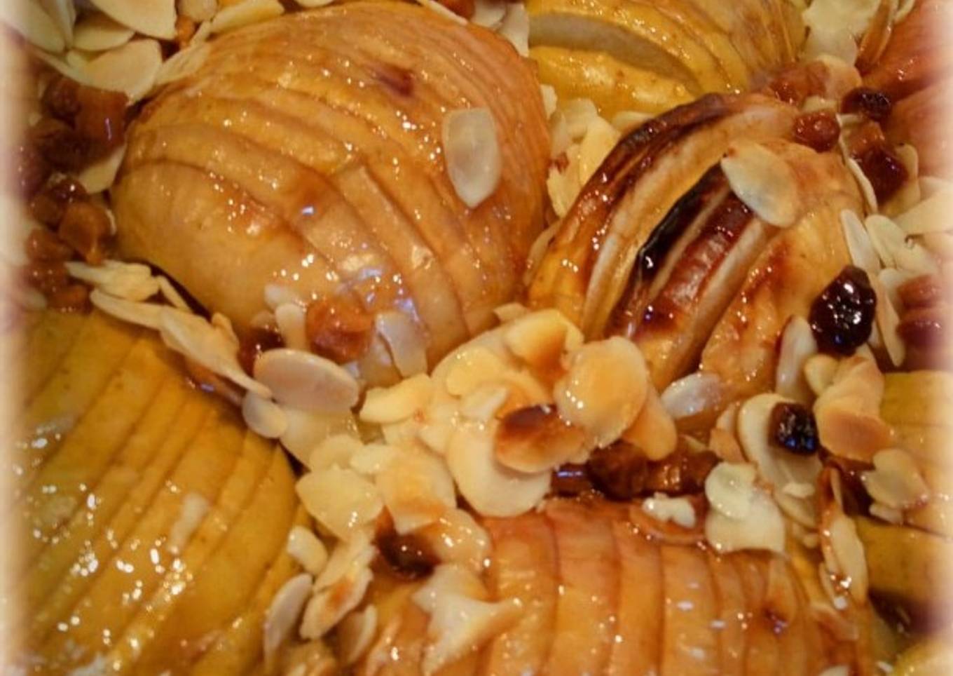 Tarte aux pommes éclats de caramel tendre