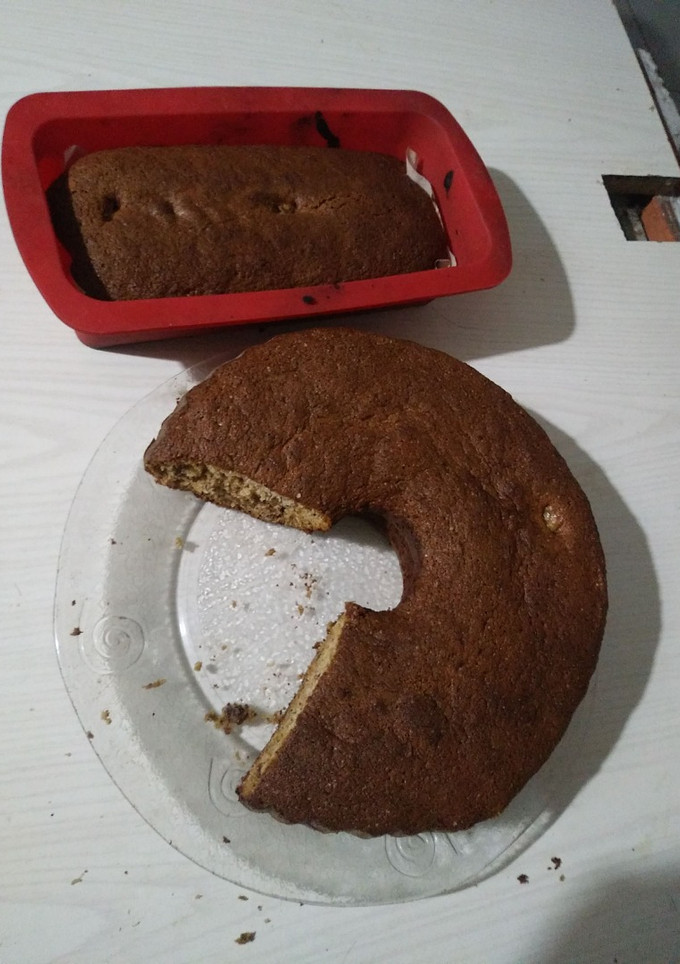 Una foto de Budín de banana y nuez