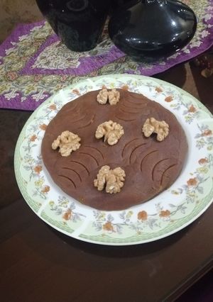 عکسی از دستور حلوای شیره ی انگور مقوی و کم شیرین