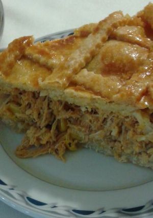 Una foto de Pastel de hojaldre con pollo