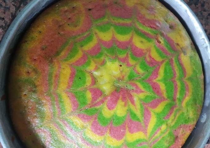 Recipe of Perfect Tricolur marble cake
