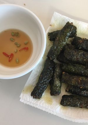 Hình của món Chả lá lốt trên đất Hàn ☺️.