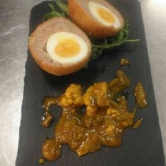 A picture of Scotch eggs.