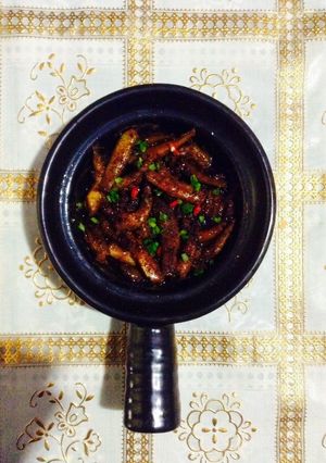 Hình của món Cá bống kho tiêu.