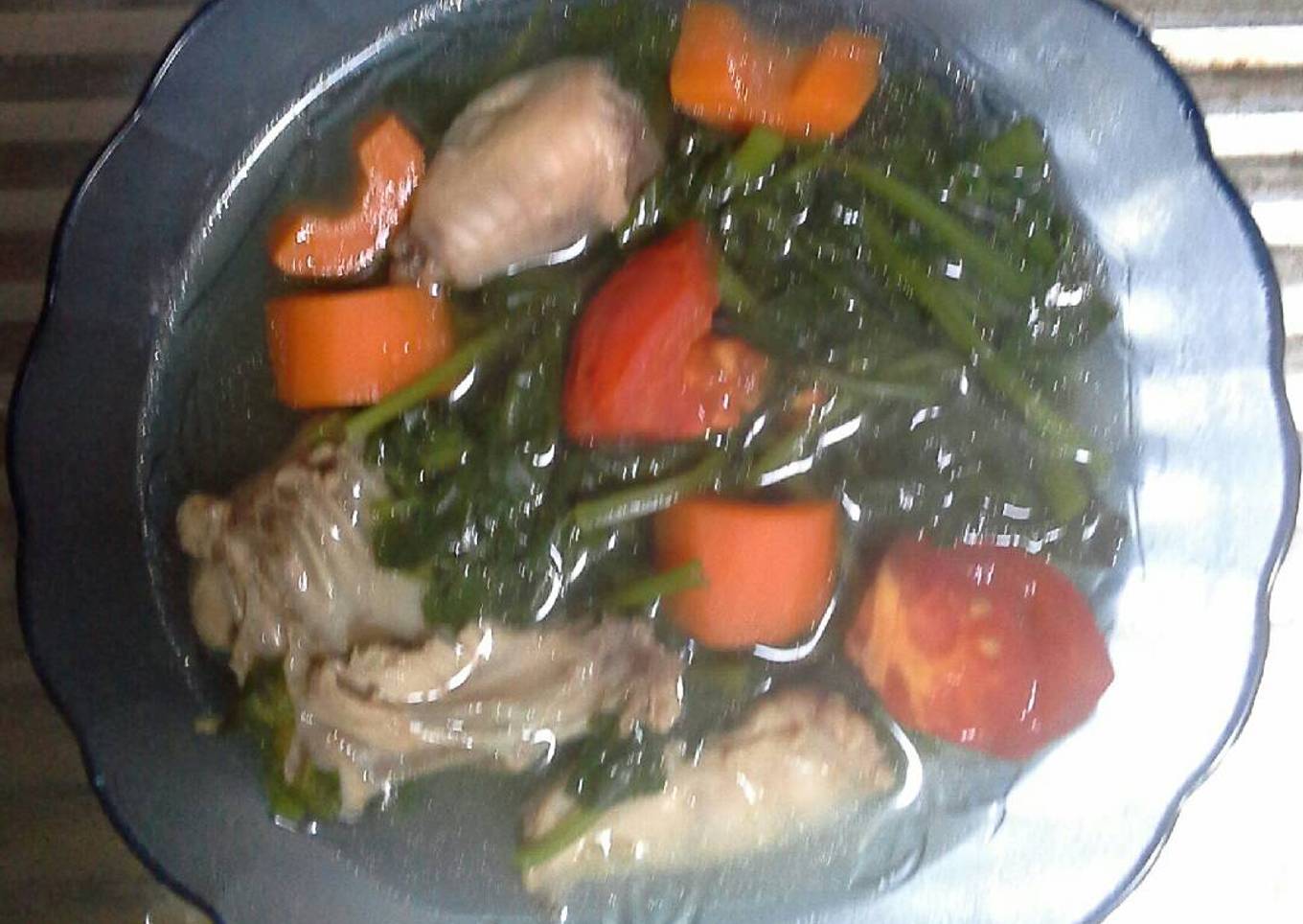 Sup sayur paret(selada air)