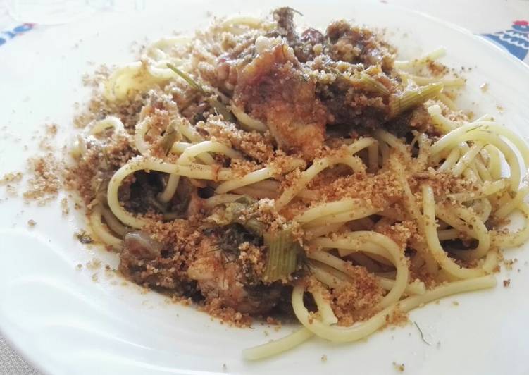 Simple Way to Make Ultimate Spaghetti alici e finocchietto