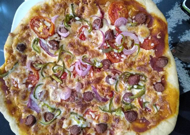 Home-made pizza