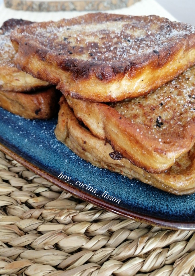 Una foto de Torrijas de café con leche y cacao