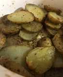 Papas saborizadas al horno