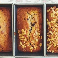 A picture of Nutty Chocolate Chip Banana Bread.