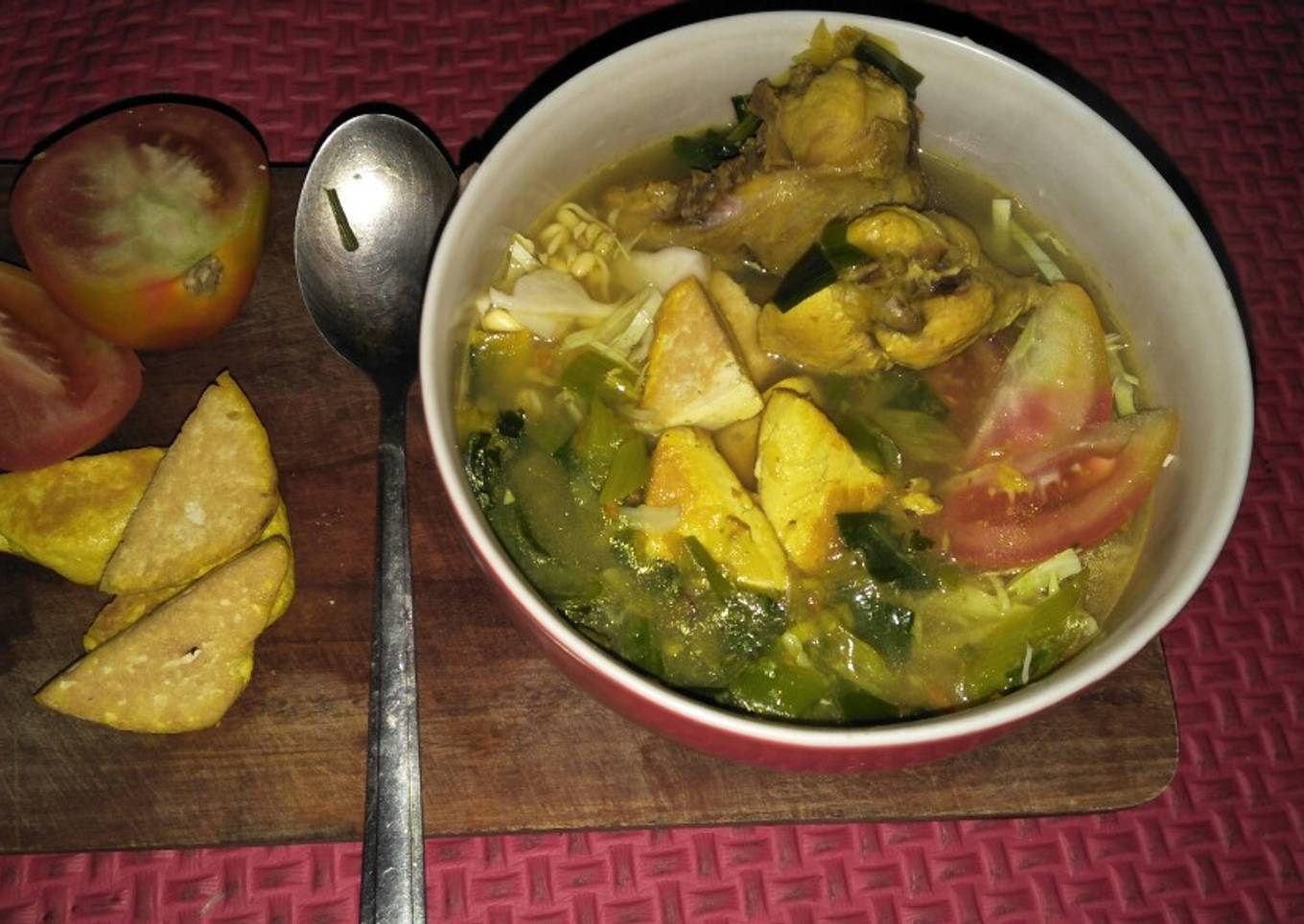 Soto ayam sederhana untuk menu sahur #bikinramadhanberkesan