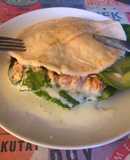 Ingenioso sándwich en pan pita