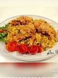 #Matar #Briyani #With #Chicken #Broast...!! #CookpadApp