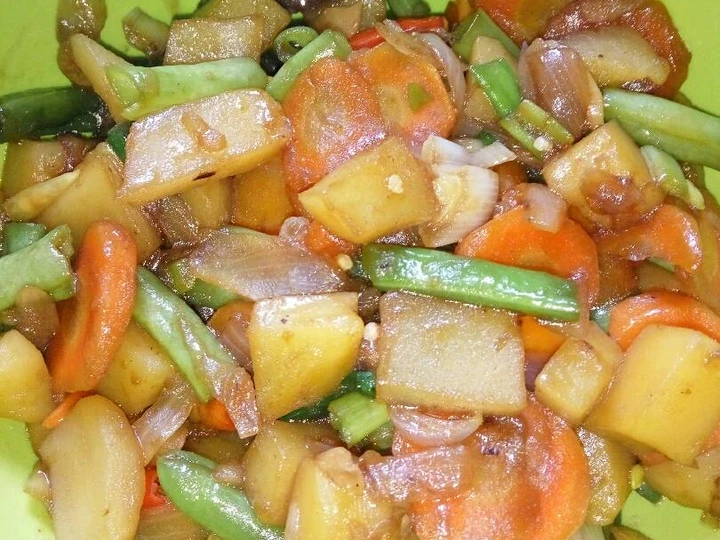 Cara Gampang Membikin Resep Tumis wortel,buncis,dan kentang yang Sempurna Anti Ribet, Bikin Ngiler