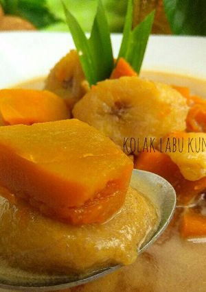 Foto resep Kolak Labu Kuning + Pisang Simple Endeussss