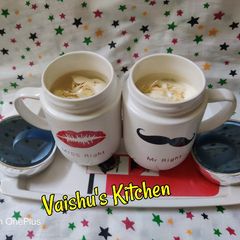 A picture of Falooda with vanilla ice cream 🍨.