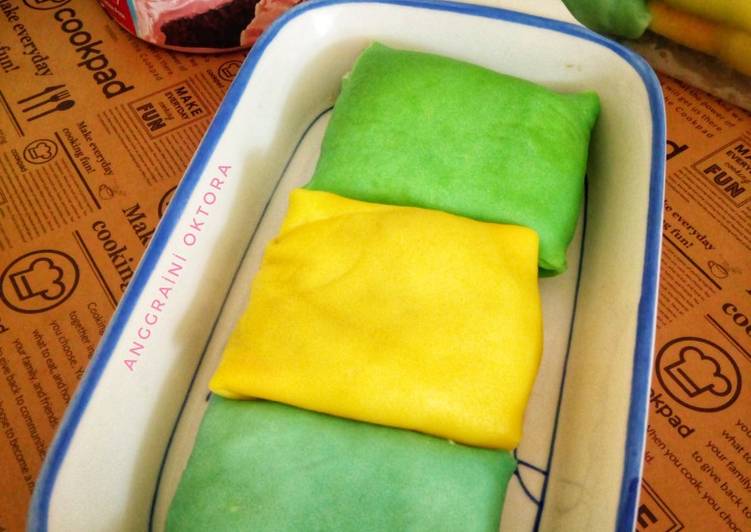 dari awal hingga akhir Memasak Rainbow Pancake Durian Jadi, Bikin Ngiler