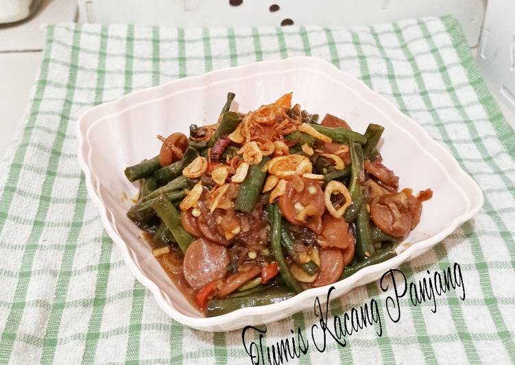 Tumis Kacang Panjang Dan Sosis