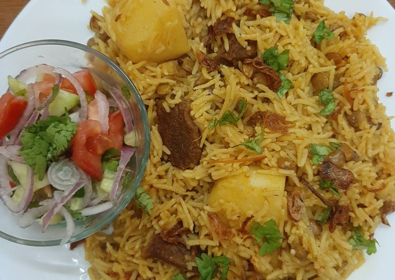 Green lentils with rice 😊 (aha masoor pulav) #mother's recipe