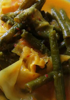 Foto resep Gulai kacang panjang dan kol santen #PR_kacangpanjang