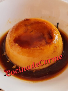 Una foto de Flan de huevo y queso en microondas