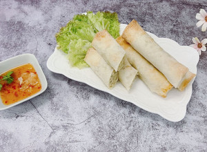咖哩蒜香雞肉捲~氣炸烤箱食譜 的食譜成品照片