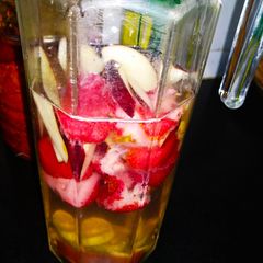 Strawberry Apple water A picture of Strawberry Apple water.
